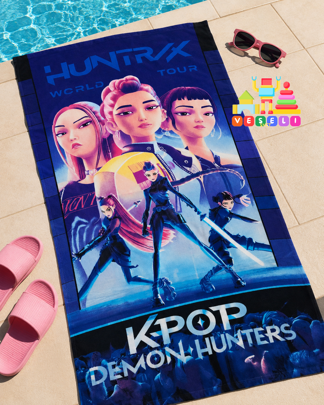 K-pop peškir za plažu od mikrofibera