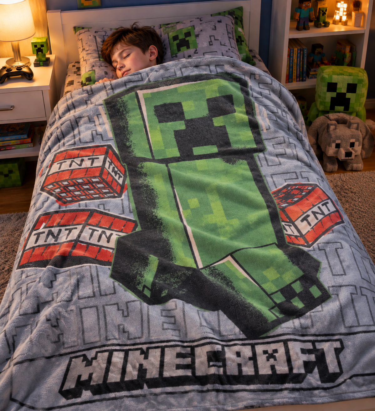 Minecraft ćebe za decu – Mekano, toplo i udobno