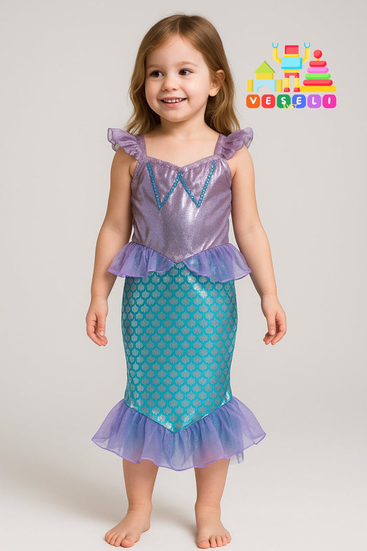 Kostim za maskenbal Sirena lila