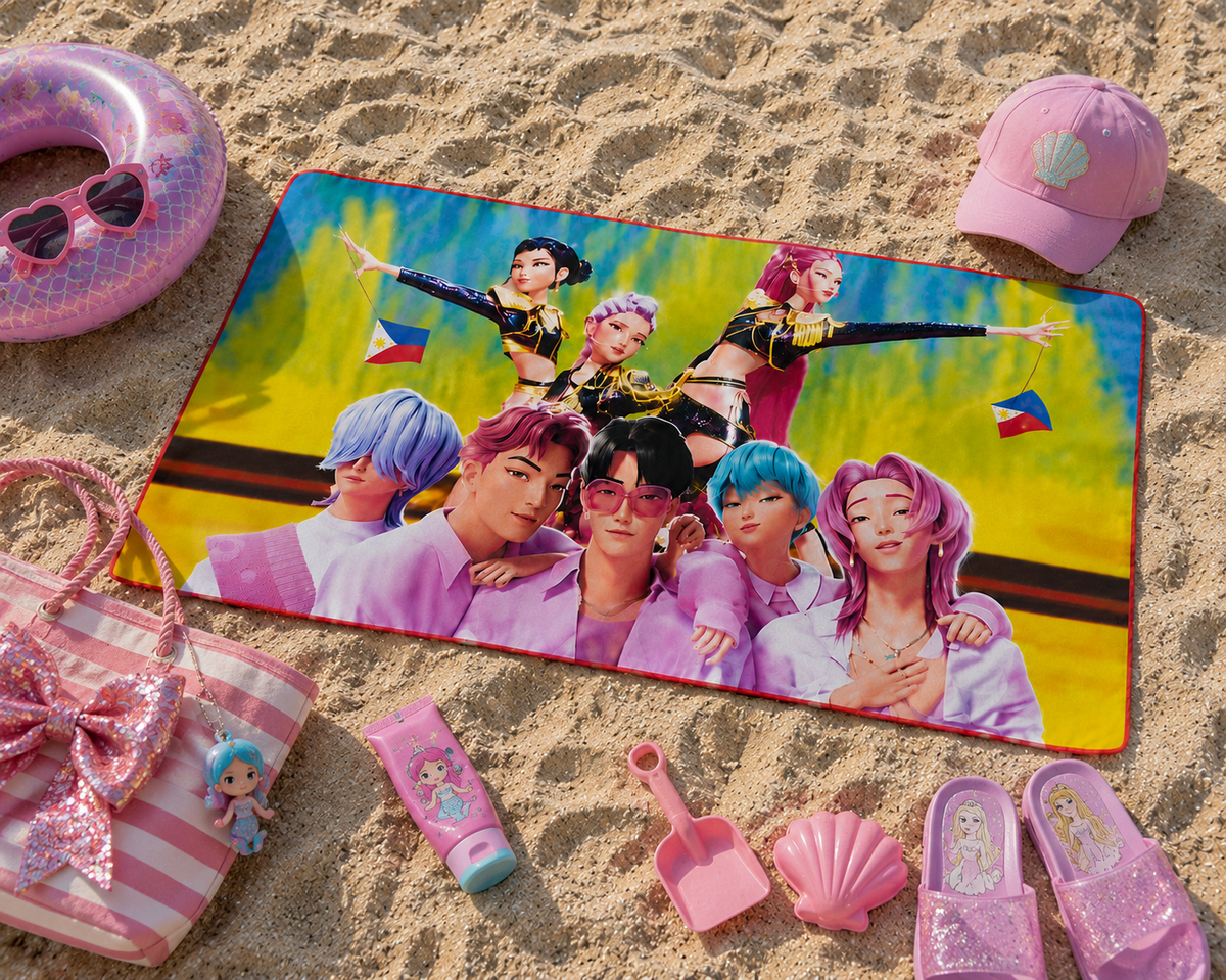 Peškir za plažu od mikrofibera K pop 3