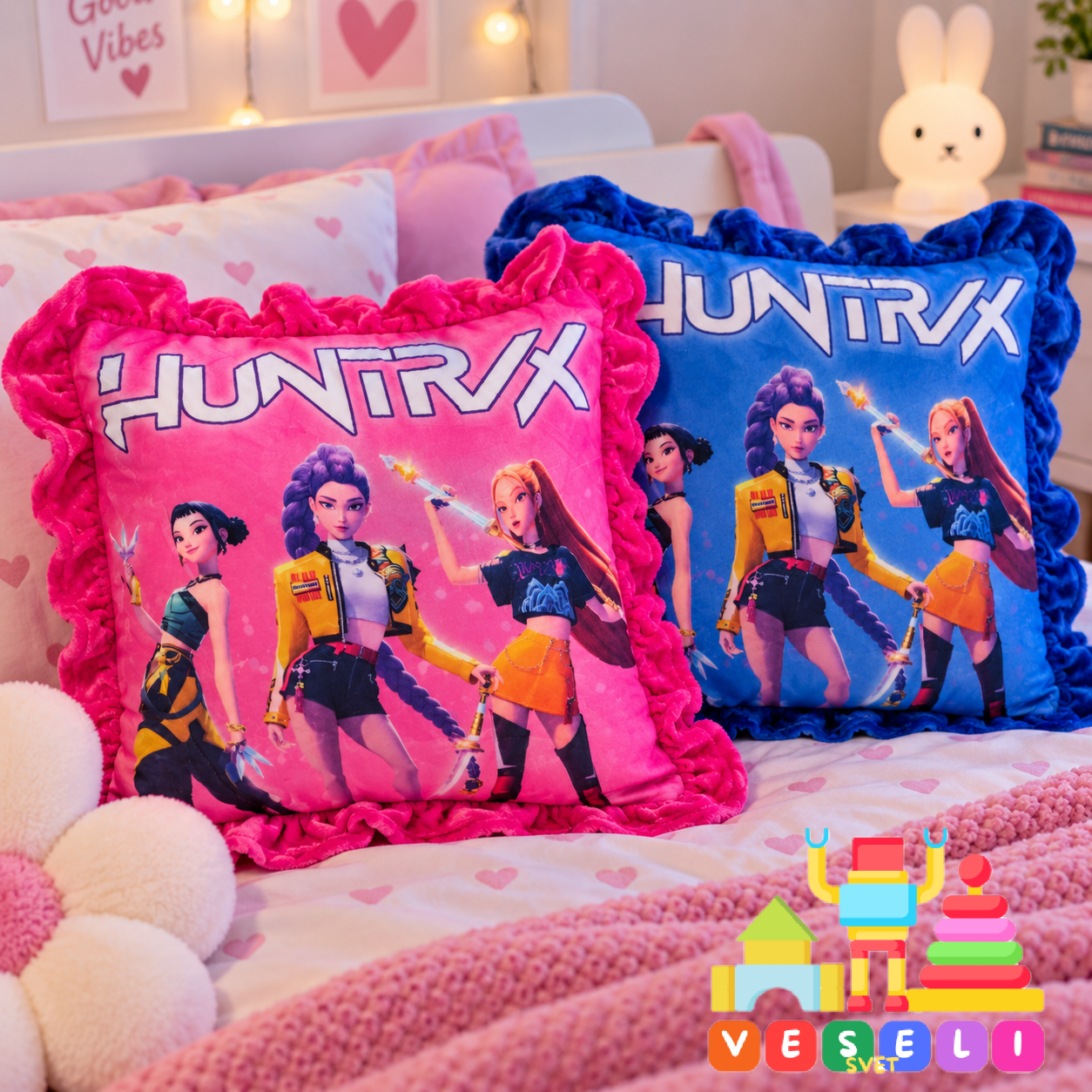 Jastuk Rumi, Mira i Zoi rozi 💗💙