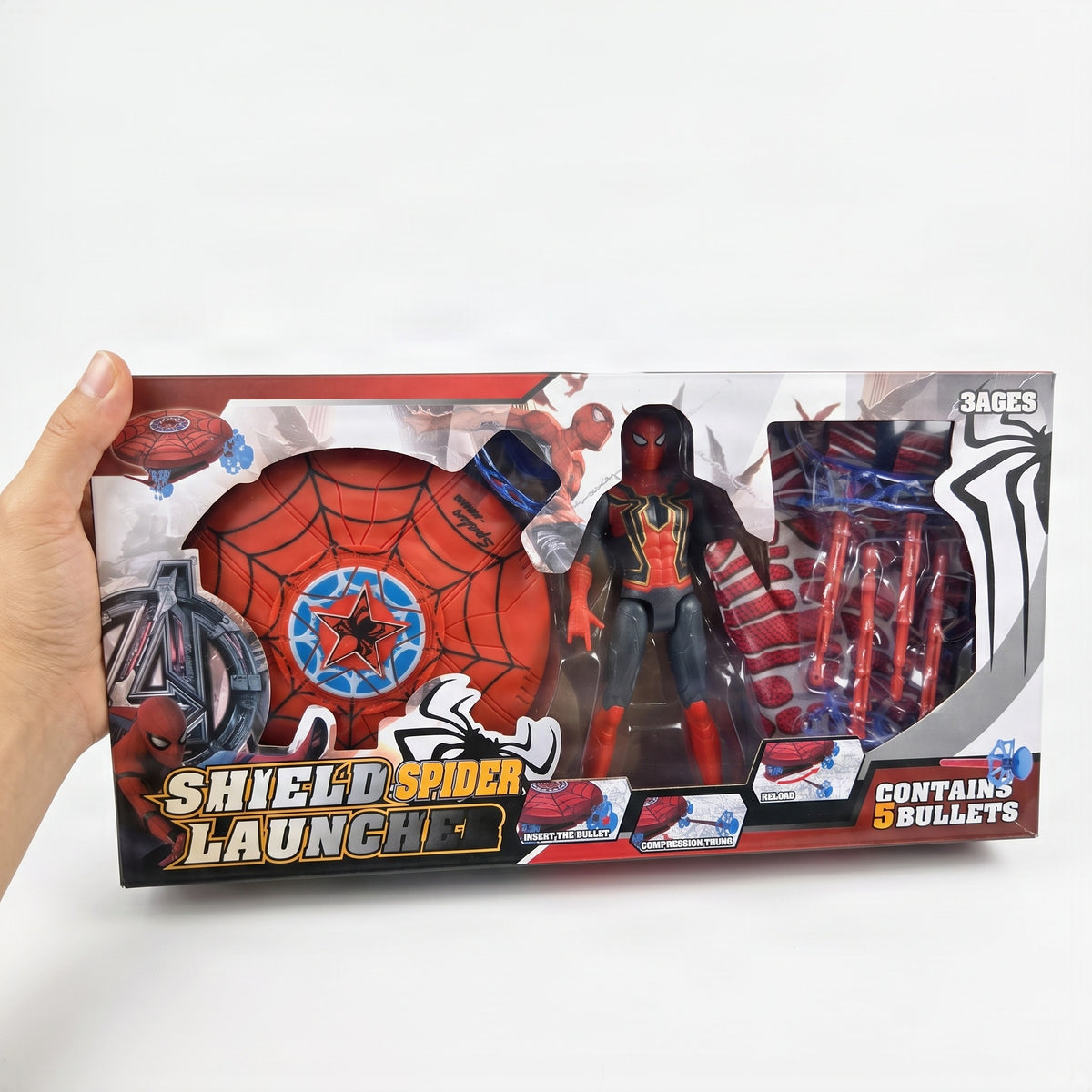 Spider Hero set sa bacačem projektila, figurom i rukavicom 🕷️