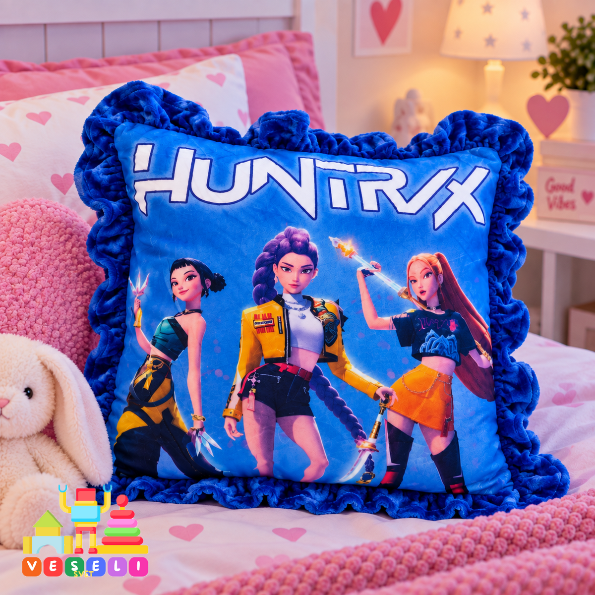 Jastuk Rumi, Mira i Zoi plavi 💗💙