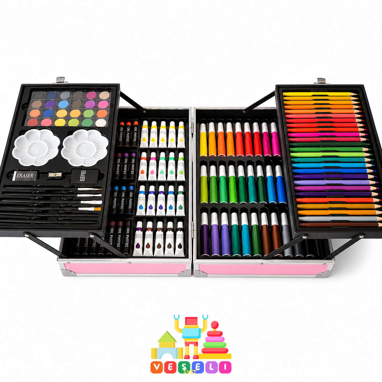 🎨 Veliki kreativni set za crtanje – 145 delova